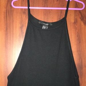 Mid calf, body con black dress!